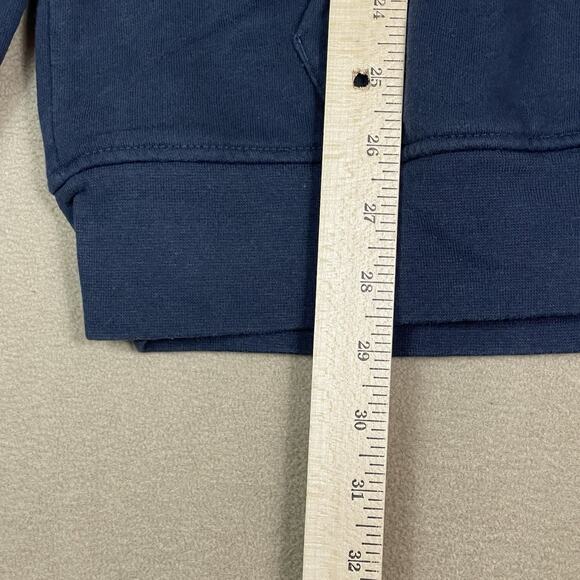 The North Face Sweater Mens M Blue 1/4 Snap Knit Mock Neck Long Sleeve Pullover - Picture 6 of 13